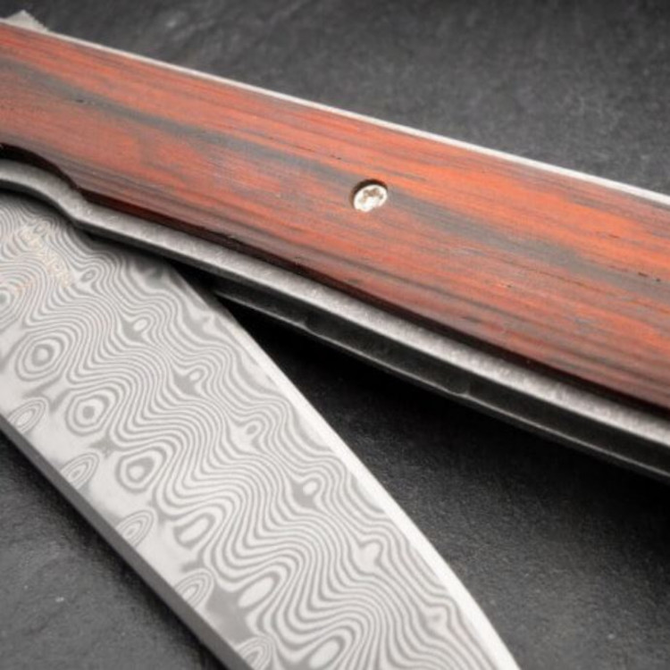 Boker Plus Urban Trapper Damascus Cocobolo Wood - Image 3